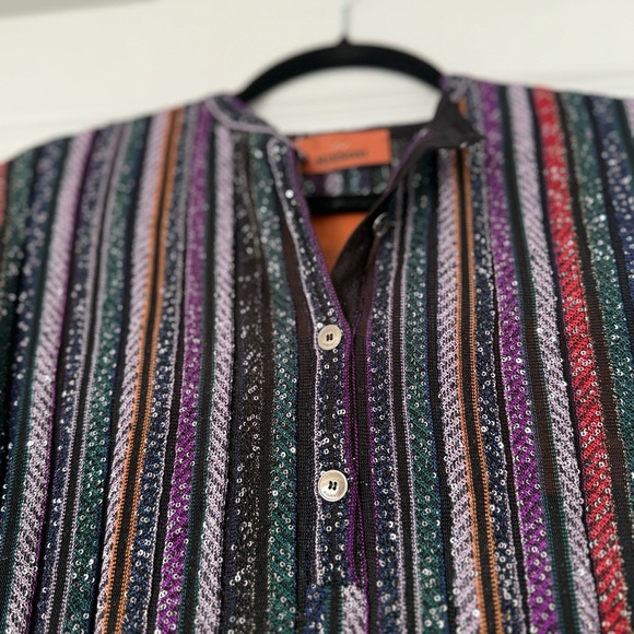 NWT Missoni Henley blouse with mandarin collar $1,770 - Picture 8 of 9